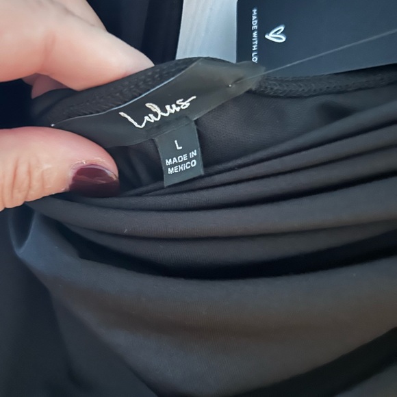 Lulus Brilliant Elegance Black Off-the-shoulder Backless Maxi Dress - Size L - Picture 2 of 4